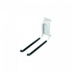 dubbele ophanghaak lang Walltech 16 cm staal wit