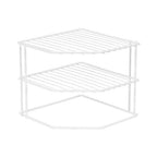 keukenhoek opbergrek 24 x 23 x 20,3 cm staal wit