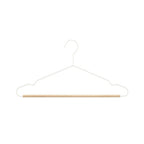 kledinghangers Helsinki 42 cm hout wit/blank 2 stuks