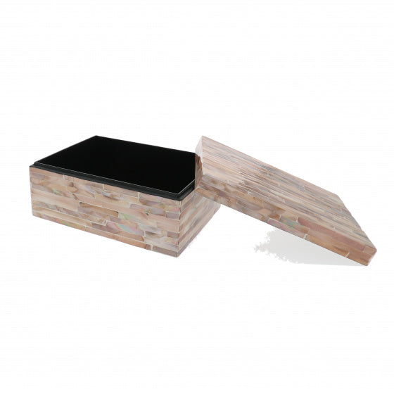 opbergdoos Haiphong mozaïek 20 x 15 x 9 cm roze