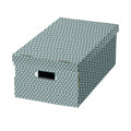 opbergdoos sterpatroon 52 cm karton grijs/wit 2 stuks