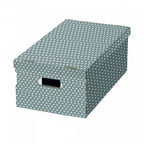opbergdoos sterpatroon 52 cm karton grijs/wit 2 stuks