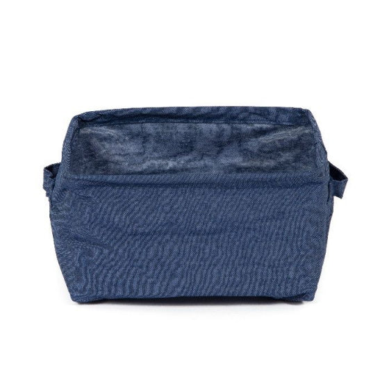 opbergmand denim 25 x 20 x 15 cm katoen blauw s