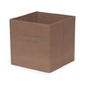 opbergmand mocha 31 x 31 cm karton lichtbruin