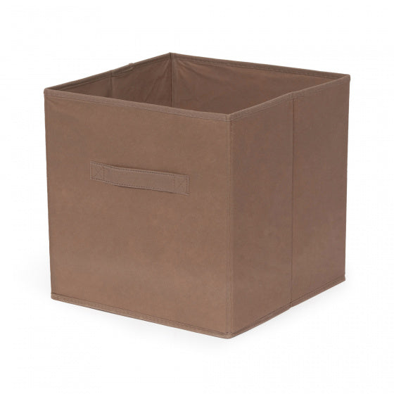 opbergmand mocha 31 x 31 cm karton lichtbruin