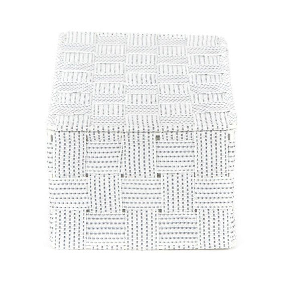 opbergmand toronto 27 x 15 x 11 cm nylon wit l