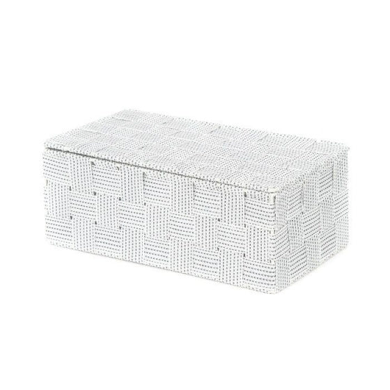 opbergmand toronto 27 x 15 x 11 cm nylon wit l