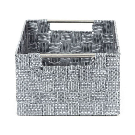 opbergmand toronto 32 x 24 x 15 cm nylon grijs l