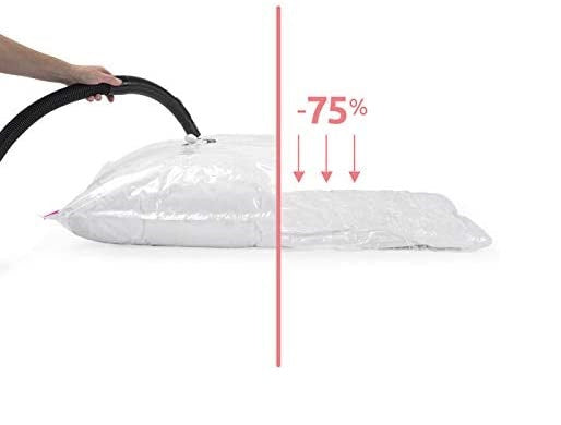 opbergzakken vacuüm nylon transparant 5-delig