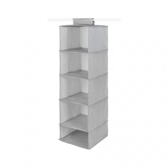 organizer Boston 5-vaks 105 x 30 x 30 cm PP grijs