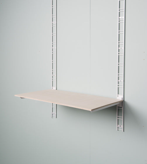 plankdragers Walltech 38,7 x 8,7 cm staal wit 2 stuks