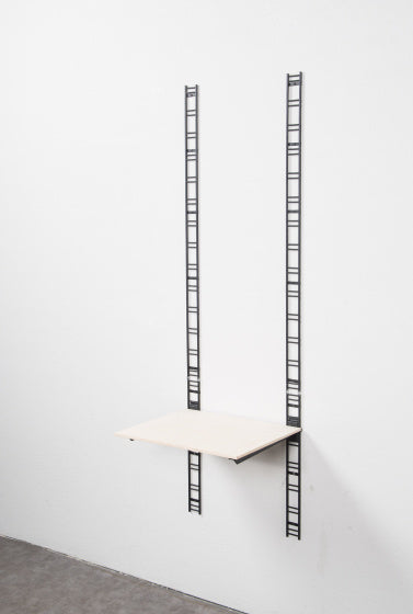 plankdragers Walltech 38,7 cm staal zwart 2 stuks
