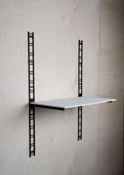 plankdragers Walltech 38,7 cm staal zwart 2 stuks
