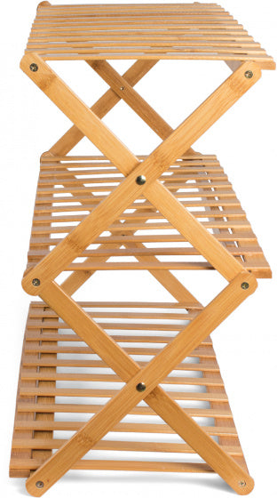 schoenenrek Moso 3-laags 70 x 25 x 46 bamboe