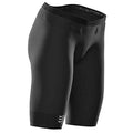 compressieshort Triathlon dames 49-54 cm zwart