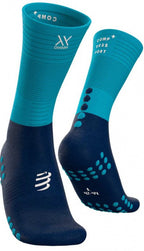 compressiesokken polyamide blauw T3
