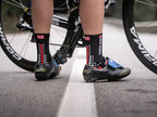 Compressport Racing V3.0 fietssokken zwart/rood maat 35-38