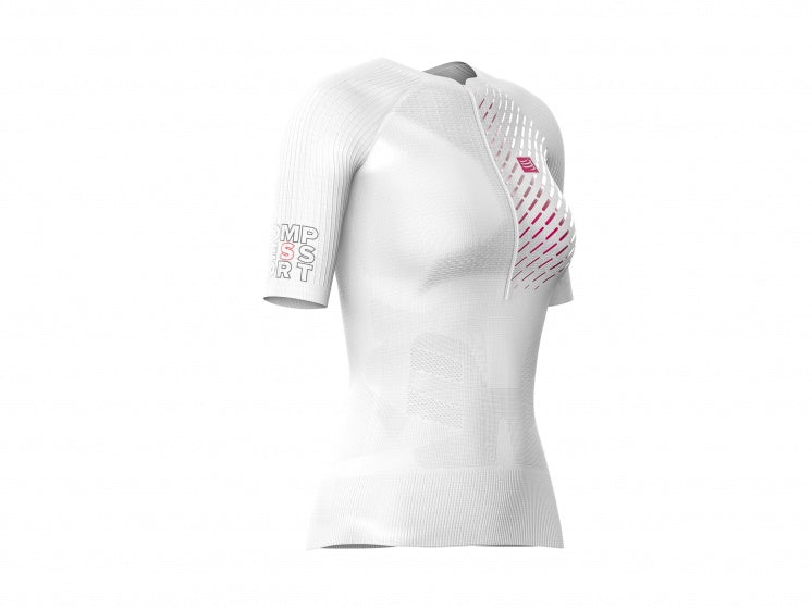 Trail running hardloopshirt dames wit maat XS