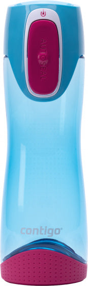 Contigo swish autoseal drinkfles kinderen, waterfles vrij van schadelijke stoffen bpa, 100% lekvrij, vaatwasserbestendig, ideaal voor kinderdagverblijf, kleuterschool, school en sport, 500ml | sky blue