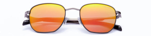 zonnebril unisex rechthoekig cat.4 oranje