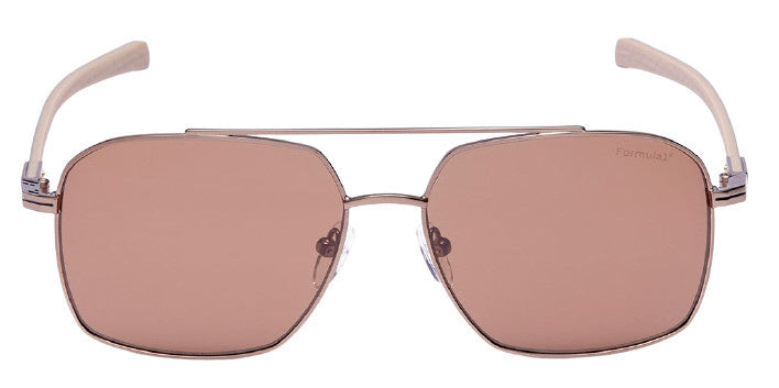Formula Zonnebril unisex vierkant cat. 4 bruin