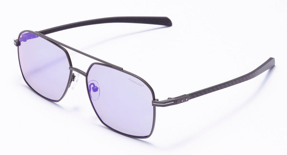 Formula Zonnebril unisex vierkant cat. 4 blauw