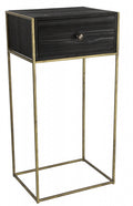 bijzettafel Tetonia 32,5 x 40 x 80 cm staal goud