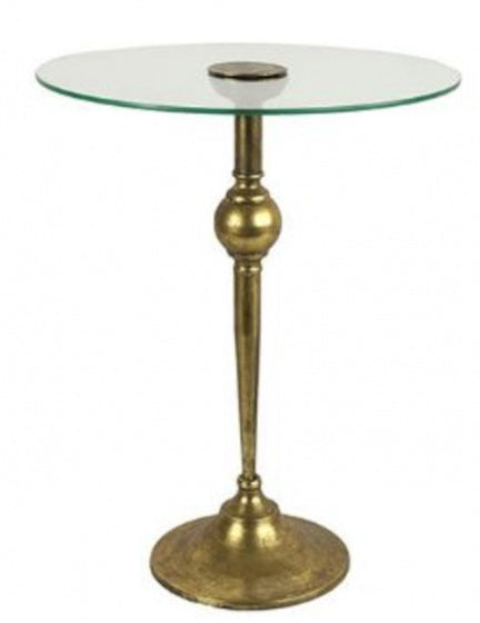 bijzettafel Welby 50 x 61,5 cm staal goud