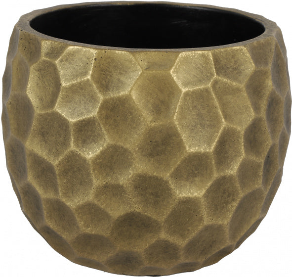 bloempot Lieke 14,5 x 11,5 cm keramiek goud