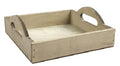 dienblad Mirela 16,5 x 16,5 x 6,7 cm hout grijs