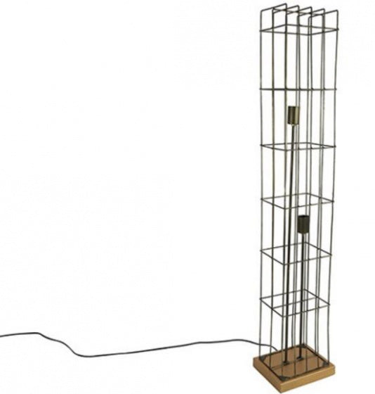 Hi-point Madora staande lamp 134 cm E27 staal 40W zwart