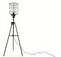 Hi-point Roald staande lamp 38 x 109 cm staal 40W zwart
