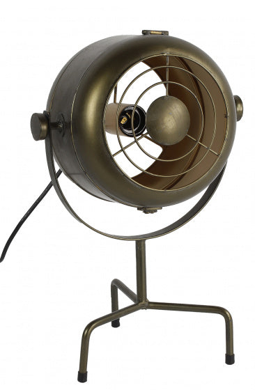 tafellamp Miller 43,5 cm E27 staal 40W brons