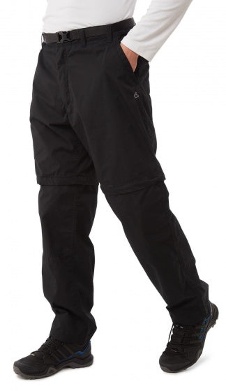 afritsbroek Kiwi Zip-Off Black heren zwart maat 50/M