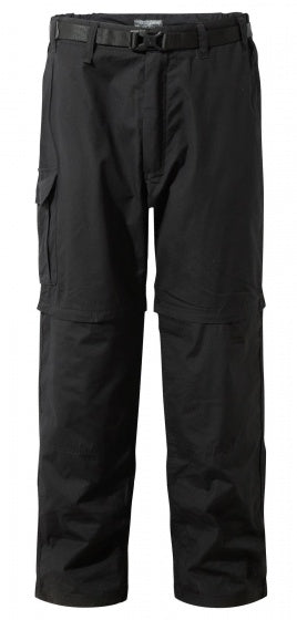 afritsbroek Kiwi Zip-Off Black heren zwart maat 50/M