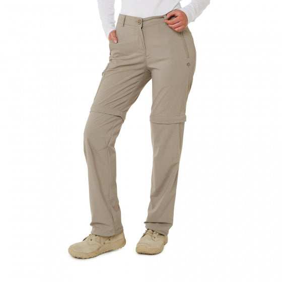 afritsbroek NosiLife Pro II Convertible dames beige maat 44/M