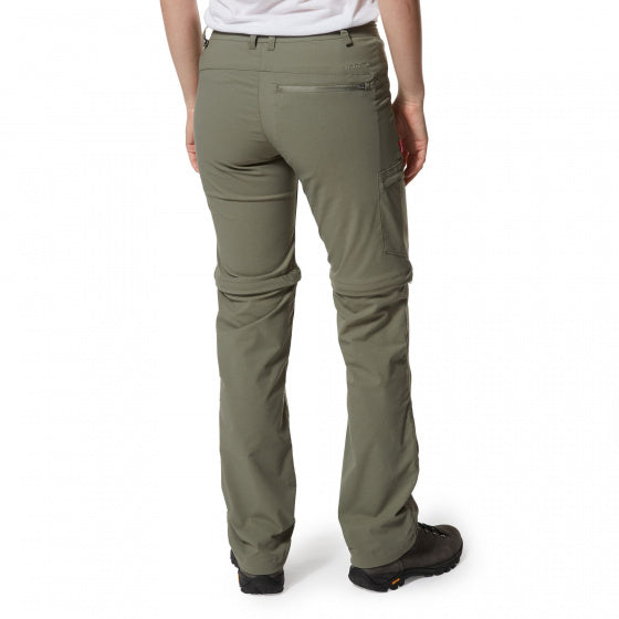 afritsbroek NosiLife Pro II Convertible dames kaki maat 46/L