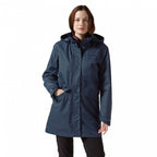 outdoorjas Aird dames polyester donkerblauw mt 36