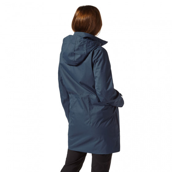 Craghoppers Outdoorjas Aird dames polyester donkerblauw mt 34
