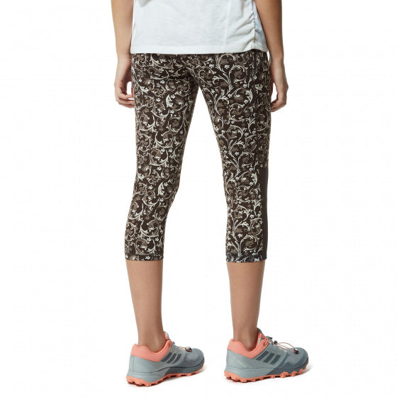 legging NosiLife Luna dames polyester bruin mt 34