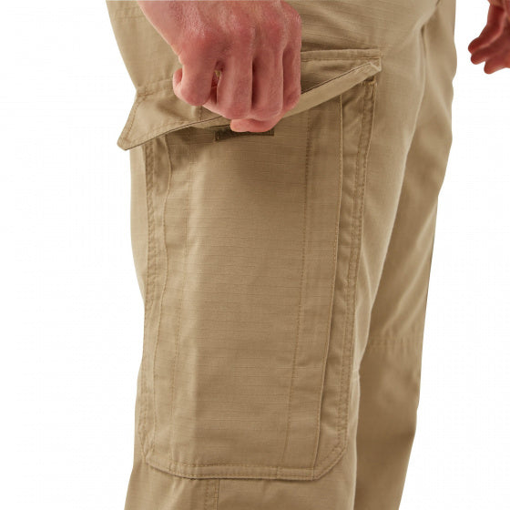 outdoorbroek Kiwi Ripstop heren polyester beige mt 50/S