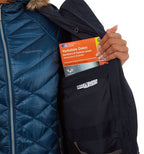 outdoorjas Sakura dames polykatoen navy maat 38