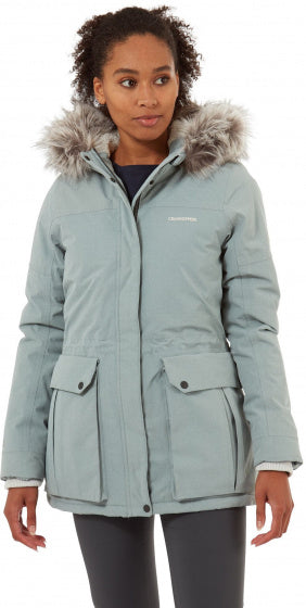 outdoorjas Stormy Sea dames polykatoen blauw maat 42