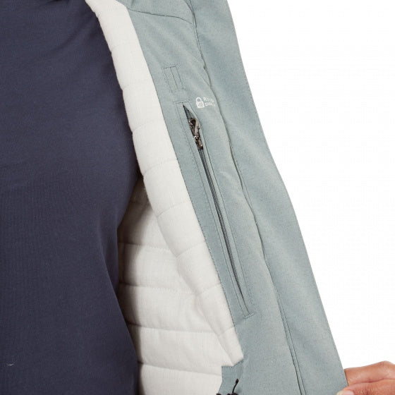 outdoorjas Stormy Sea dames polykatoen blauw maat 42