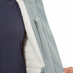 outdoorjas Stormy Sea dames polykatoen blauw maat 38