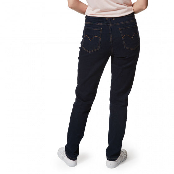 spijkerbroek Ellory dames katoen donkerblauw mt 42/L