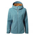 outdoorjas Haidon dames polyester blauw/bruin maat 36
