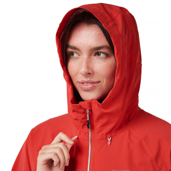 outdoorjas Haidon dames polyester blauw/bruin maat 36
