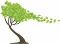 Crearreda Muursticker Tree 220 x 300 cm vinyl groen 17-delig
