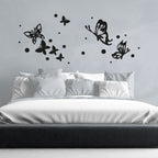 muurstickers vlindersilhouetten 47 x 70 cm zwart